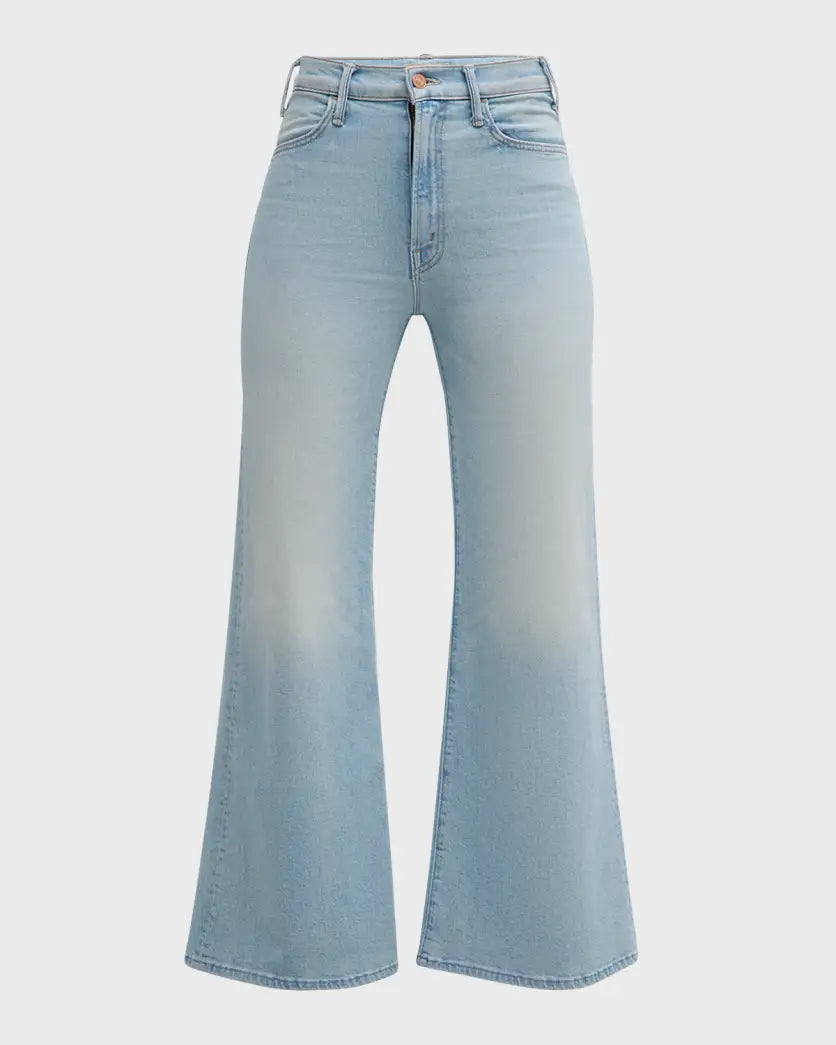 Women's denim shorts - style pants Light - wash women jeans for a fresh and summery appearance MOTHER DENIM THE HUSTLER ROLLER FLOOD