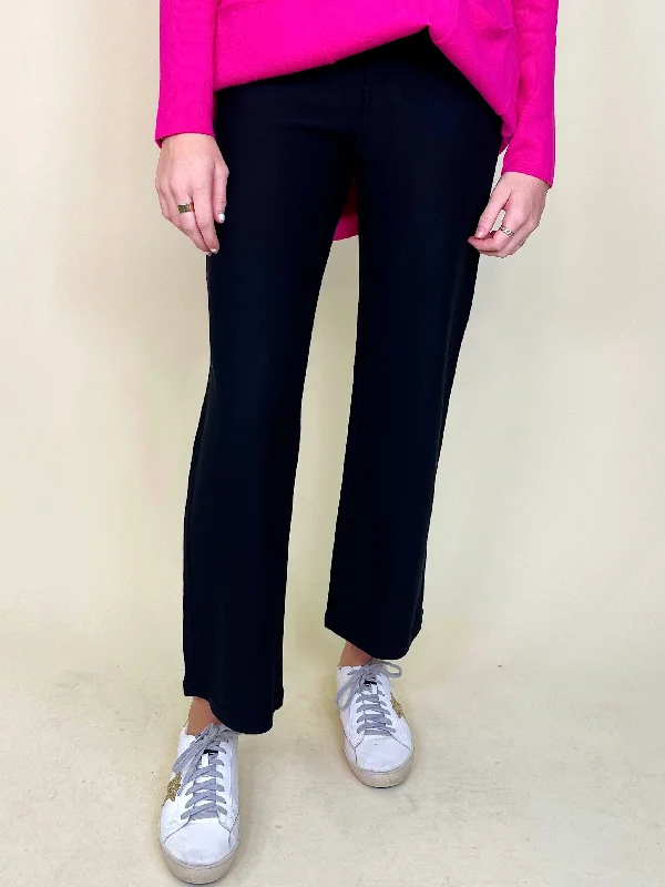 Women's junior - sized denim pants Distressed women jeans for a trendy and edgy look The Leah Ponte Wide Leg Jeans | Ethyl