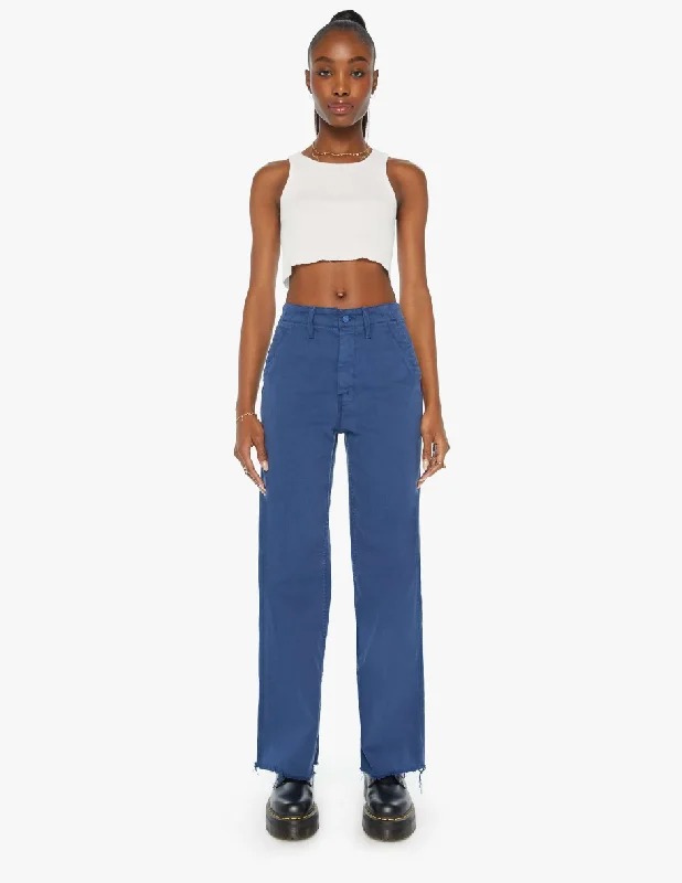Women's pants for skiing Stretch women jeans for enhanced mobility and comfort MOTHER DENIM THE MAJOR ZIP SNEAK FRAY