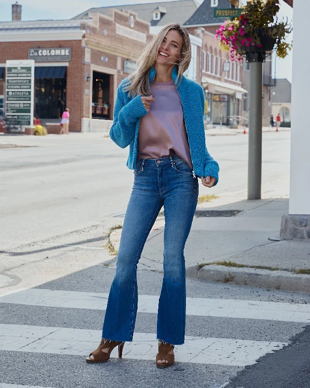 Women's ruffled hem dress pants Cargo women jeans with multiple pockets for added functionality MOTHER DENIM THE WEEKENDER