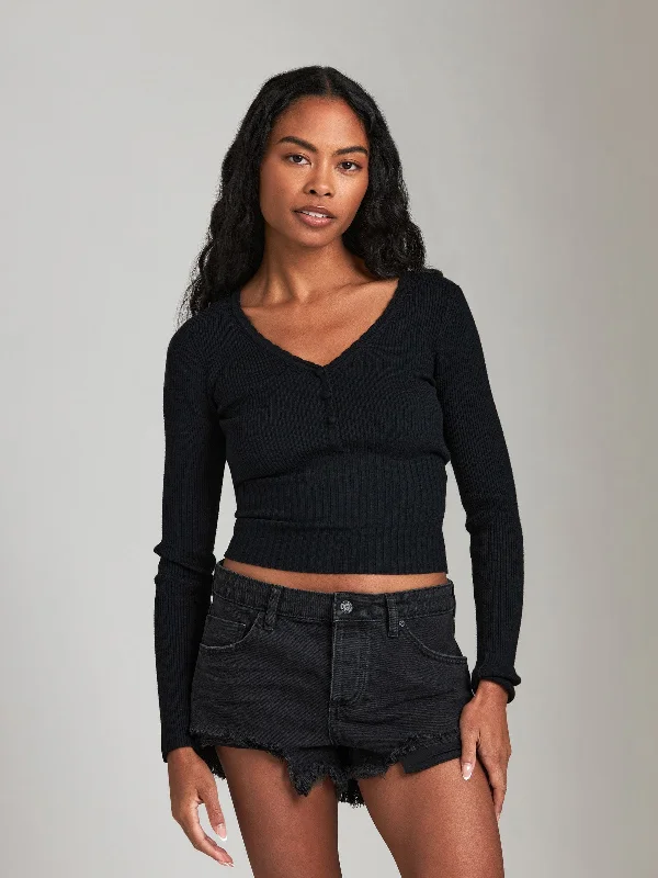 Women's spring - fresh floral pants Skinny women jeans with a form - fitting design Ibiza Low Rise Short - Frost Black