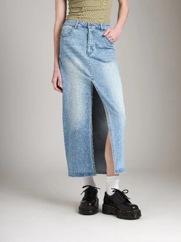 Women's corduroy fall pants Dark - wash women jeans for a sophisticated and slimming effect Toulouse Denim Maxi Skirt