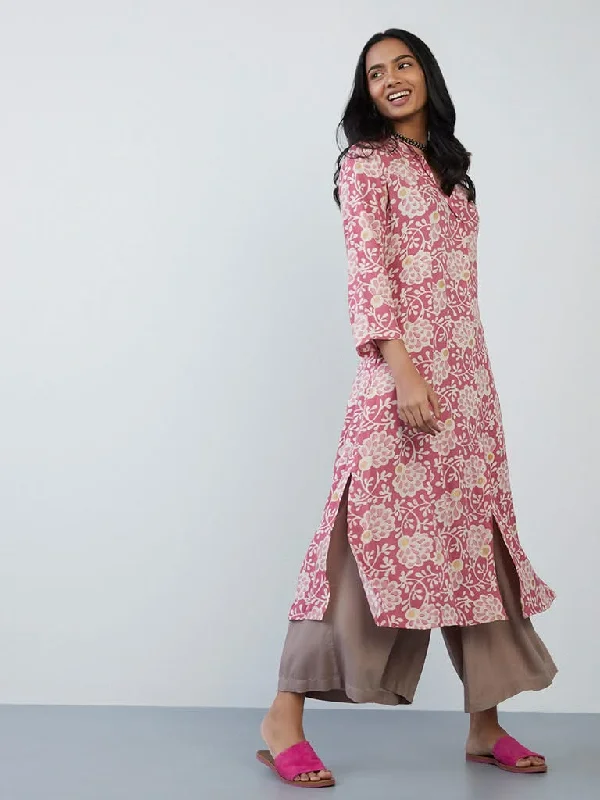 Women's skinny jeans pants High - waisted women jeans for a flattering silhouette Utsa Persian Rose Floral-Printed A-Line Kurta Women's skinny jeans pants High - waisted women jeans for a flattering silhouette Utsa Persian Rose Floral-Printed A-Line Kurta