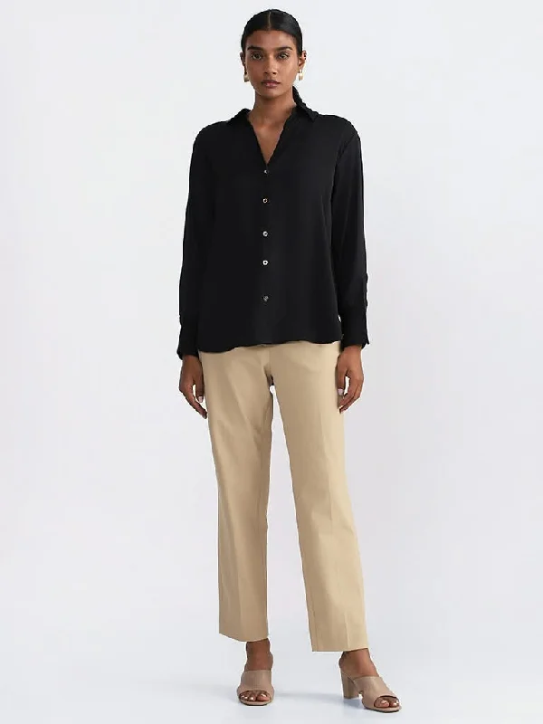 Women's skinny jeans pants High - waisted women jeans for a flattering silhouette Wardrobe Solid Beige High-Rise Trousers Women's skinny jeans pants High - waisted women jeans for a flattering silhouette Wardrobe Solid Beige High-Rise Trousers