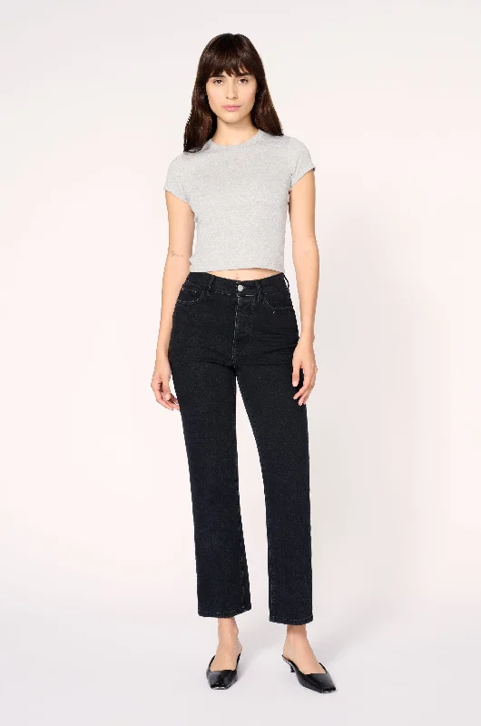Women's junior - sized denim pants Distressed women jeans for a trendy and edgy look ASE Straight Leg - Ventura