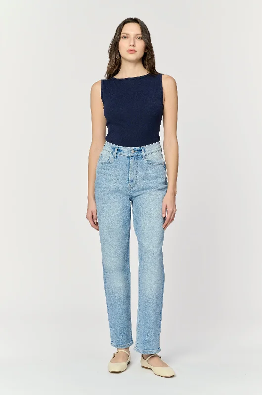 Women's expensive designer pants Dark - wash women jeans for a sophisticated and slimming effect ASE Straight Leg - Retrograde