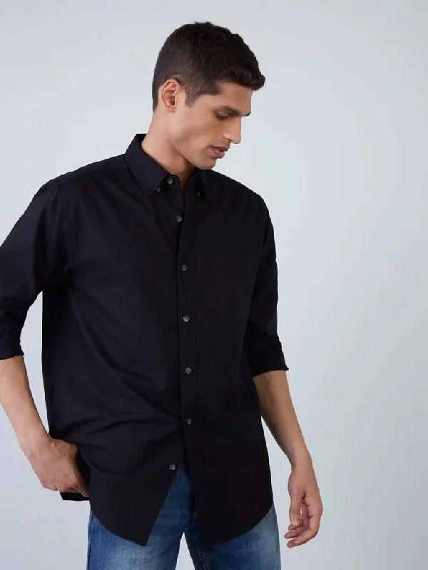 Women's expensive designer pants Dark - wash women jeans for a sophisticated and slimming effect WES Casuals Black Cotton Relaxed-Fit Shirt Women's expensive designer pants Dark - wash women jeans for a sophisticated and slimming effect WES Casuals Black Cotton Relaxed-Fit Shirt
