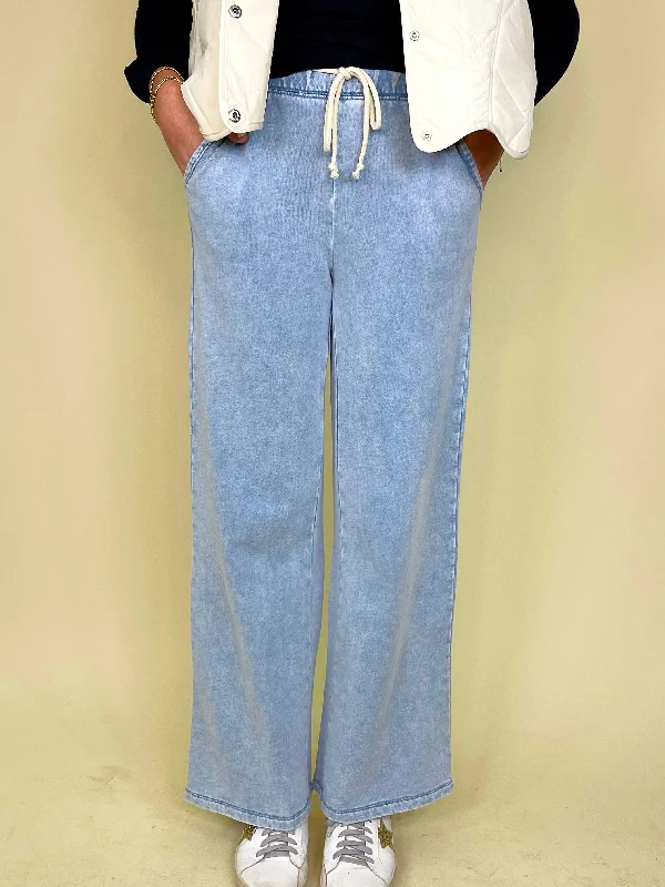 Women's pants for dancing Acid - wash women jeans with a retro finish Hunter Knit Denim Pant | Z Supply