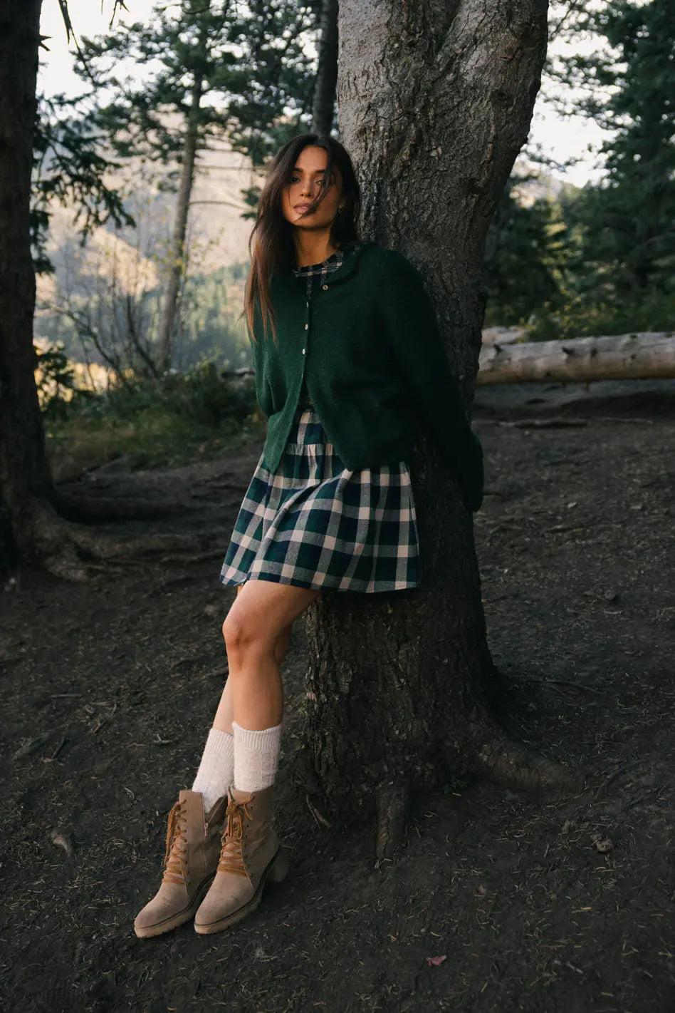 Mini dresses with tassel accents for a fun touchEmmett Plaid Smocked Mini Dress