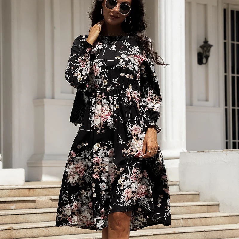 Mini dresses with one - shoulder designsJeha Floral Tie Dress - FINAL SALE
