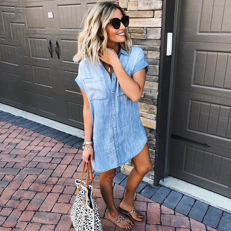 Mini dresses with beaded embellishments for a fancy eventJessup Pocketed Tencel Shirt Dress - Vintage Wash Mini dresses with beaded embellishments for a fancy eventJessup Pocketed Tencel Shirt Dress - Vintage Wash