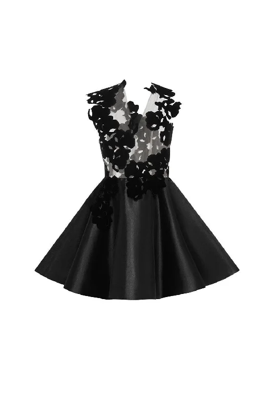 Mini dresses with empire waists for a flattering fitMacie Fit and Flare Sleeveless Organza Mini Dress