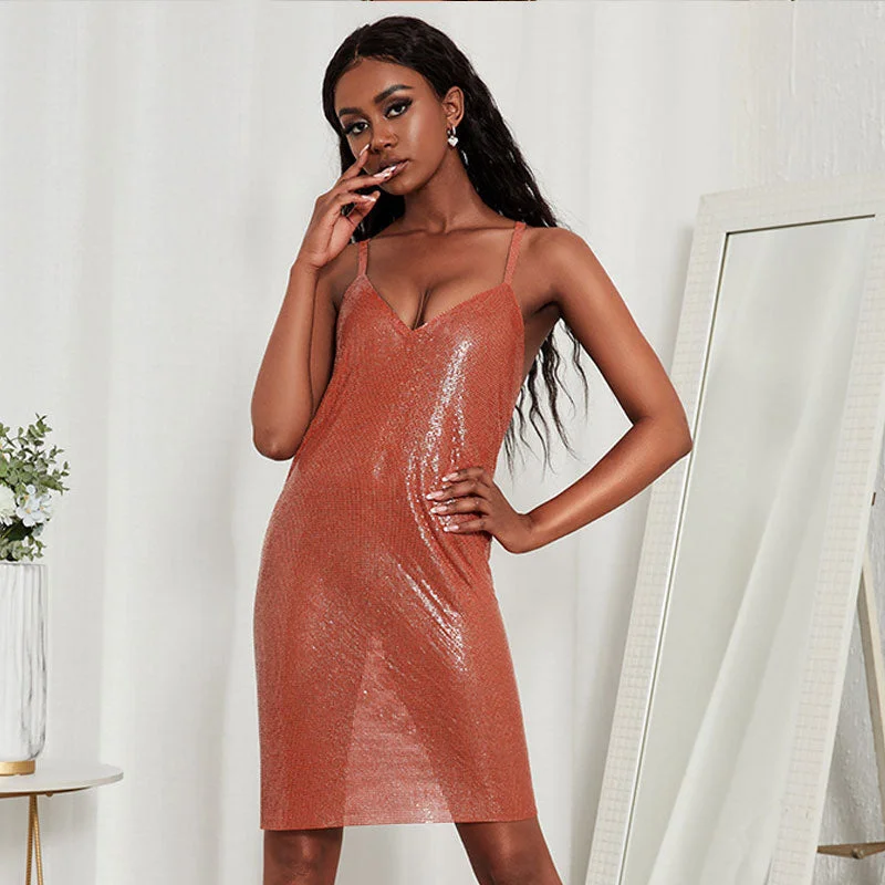 Mini dresses with ruched bodices for a feminine touchBerryBetty - V Neck Low Back Sleeveless Party Mini Dress - Brick Red Mini dresses with ruched bodices for a feminine touchBerryBetty - V Neck Low Back Sleeveless Party Mini Dress - Brick Red