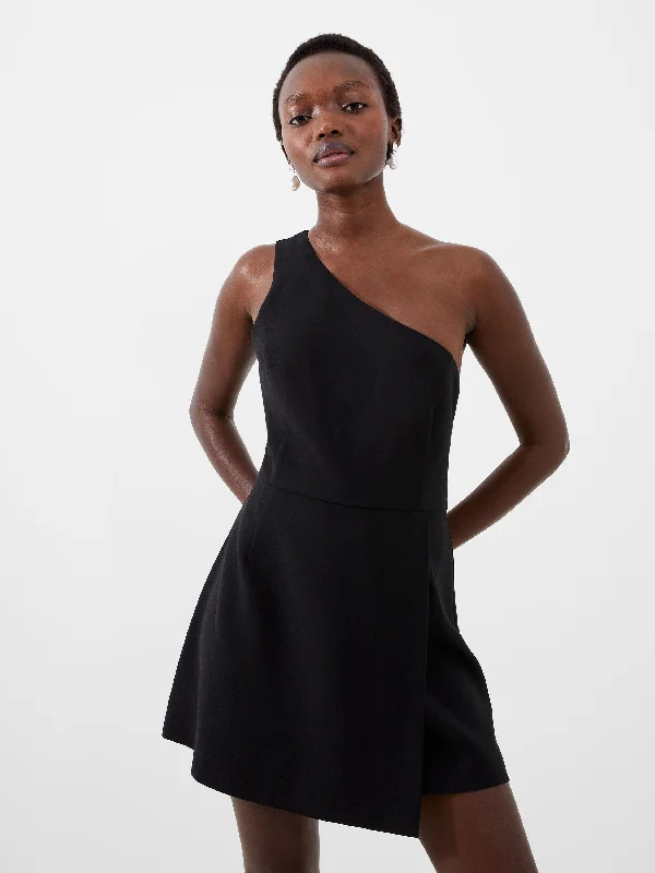 Mini dresses with tiered skirts for added volumeOne Shoulder Tiered Mini Dress