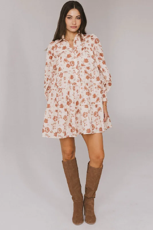Mini dresses with empire waists for a flattering fitParlor Floral Embroidered Mini Dress