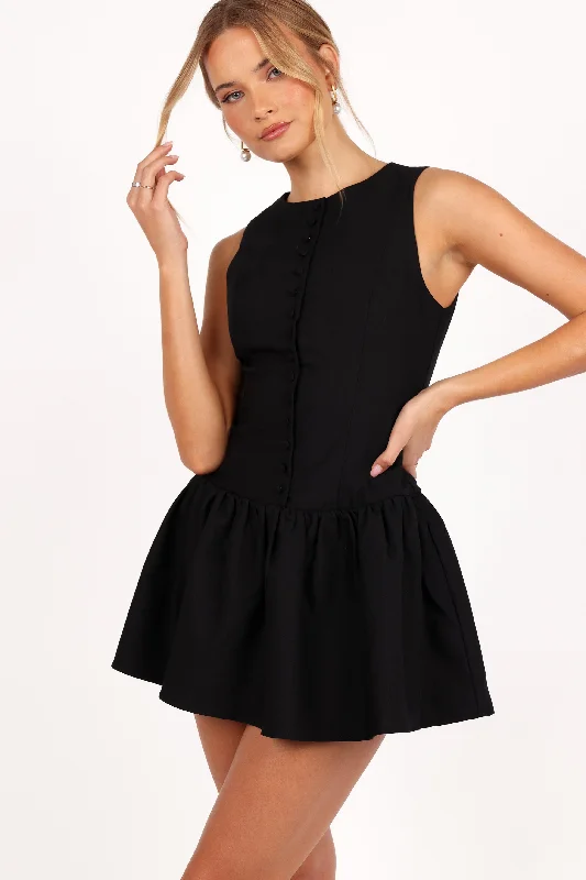 Animal print mini dresses for a bold statementRuth Mini Dress - Black