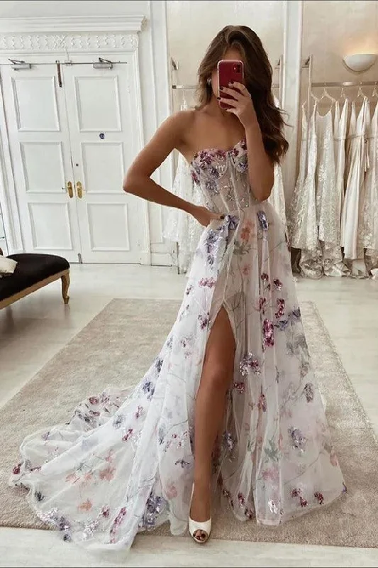 Party dresses with a mermaid silhouette for a figure - hugging fitA-line Colorful Sweetheart Tulle New Prom Dress With Lace Appliques PSK334 Party dresses with a mermaid silhouette for a figure - hugging fitA-line Colorful Sweetheart Tulle New Prom Dress With Lace Appliques PSK334