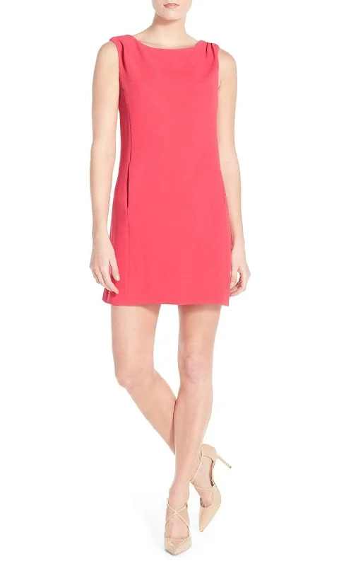 Little black cocktail dresses with lace detailingAdrianna Papell - 11247300 Sleeveless Zipper Back Solid Crepe Dress