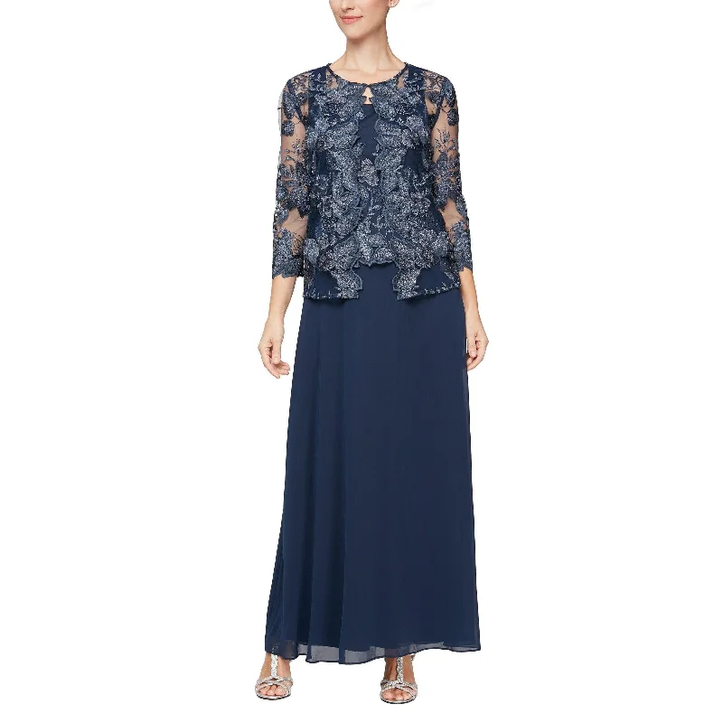 Bodycon dress with a one - shoulder designAlex Evenings AE81122422 Long Formal Jacket Dress Sale Bodycon dress with a one - shoulder designAlex Evenings AE81122422 Long Formal Jacket Dress Sale