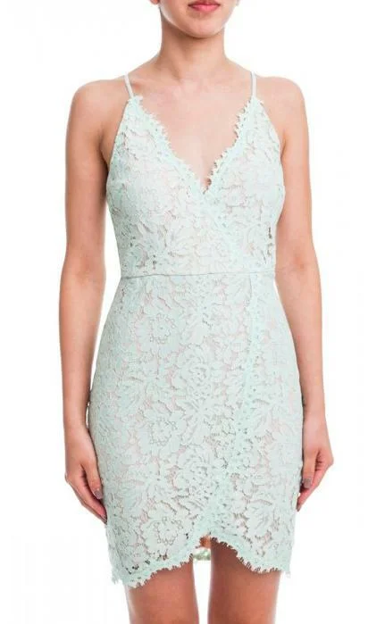 A - line cocktail wedding guest dresses in pastel colorsLUSH Almost Exclusive Mint Lace Dress A - line cocktail wedding guest dresses in pastel colorsLUSH Almost Exclusive Mint Lace Dress