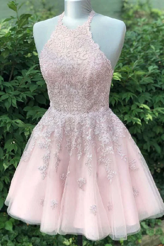 Strapless party dresses with a beaded bodice for added eleganceDusty Blush Tulle Spaghetti Straps V-Neck A-Line Homecoming Dress PD359 Strapless party dresses with a beaded bodice for added eleganceDusty Blush Tulle Spaghetti Straps V-Neck A-Line Homecoming Dress PD359