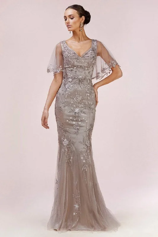 Backless bodycon dress for a bold statement​Andrea & Leo CDA0553 Fit and Flare Long Prom Gown