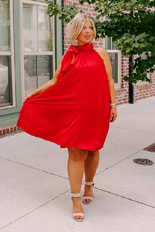Wedding guest dresses with high - low hems and floral appliquesFriday Night Glam Shift Dress In Red Curves Wedding guest dresses with high - low hems and floral appliquesFriday Night Glam Shift Dress In Red Curves