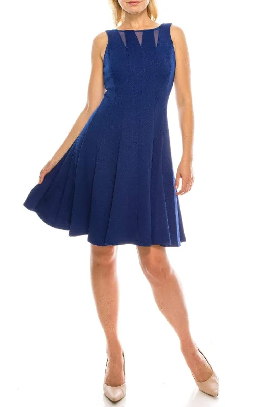 Geometric - printed cocktail dresses with a long - sleeve optionGabby Skye - 57445MG Sheer Multi-Cutout A-Line Dress
