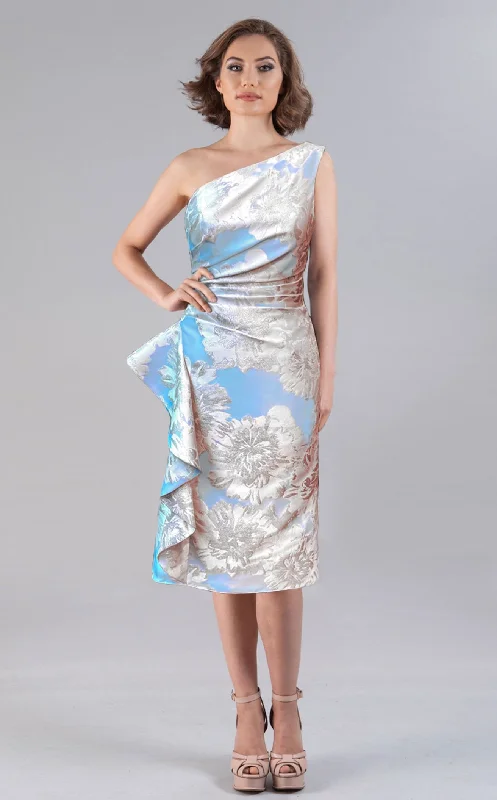 Animal - print cocktail dresses with a V - neck for a fierce lookGia Franco 12108 Dress
