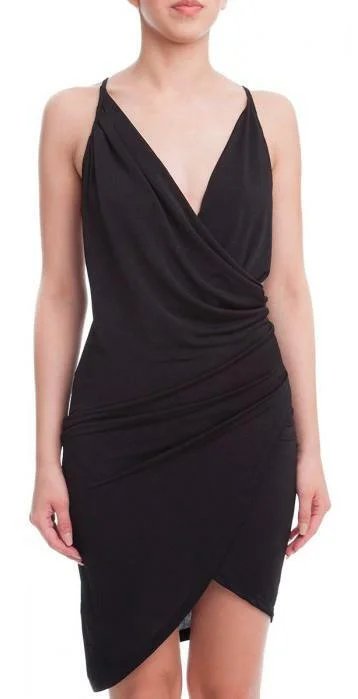 Lace - and - tulle wedding guest dresses with sweetheart necklinesJennifer Black Asymmetric Overlap Dress Lace - and - tulle wedding guest dresses with sweetheart necklinesJennifer Black Asymmetric Overlap Dress