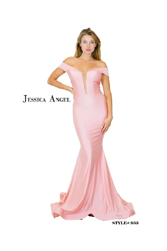 Bodycon dress with a halter neckJessica Angel Prom Long Off Shoulder Formal Gown 933 Bodycon dress with a halter neckJessica Angel Prom Long Off Shoulder Formal Gown 933