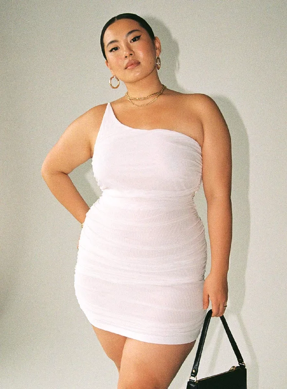 Bodycon dress made of cotton for a breathable option​Jocasta Mini Dress White Curve