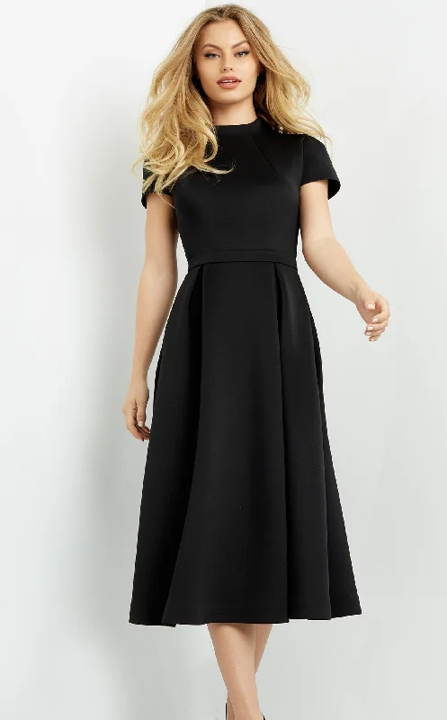 Plaid cocktail dresses with a flared skirt for a classic feelJovani 06782 Dress