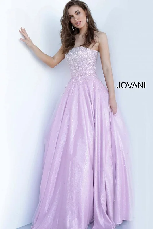 Mini bodycon dress for a night out on the town​Jovani 00462 Prom Long Strapless Pleated Ball Gown