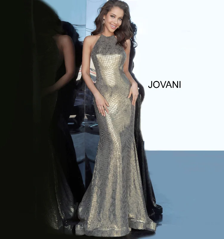 Bodycon dress with a floral print for a feminine touch​Jovani 00689 Formal Sexy Long Prom Dress