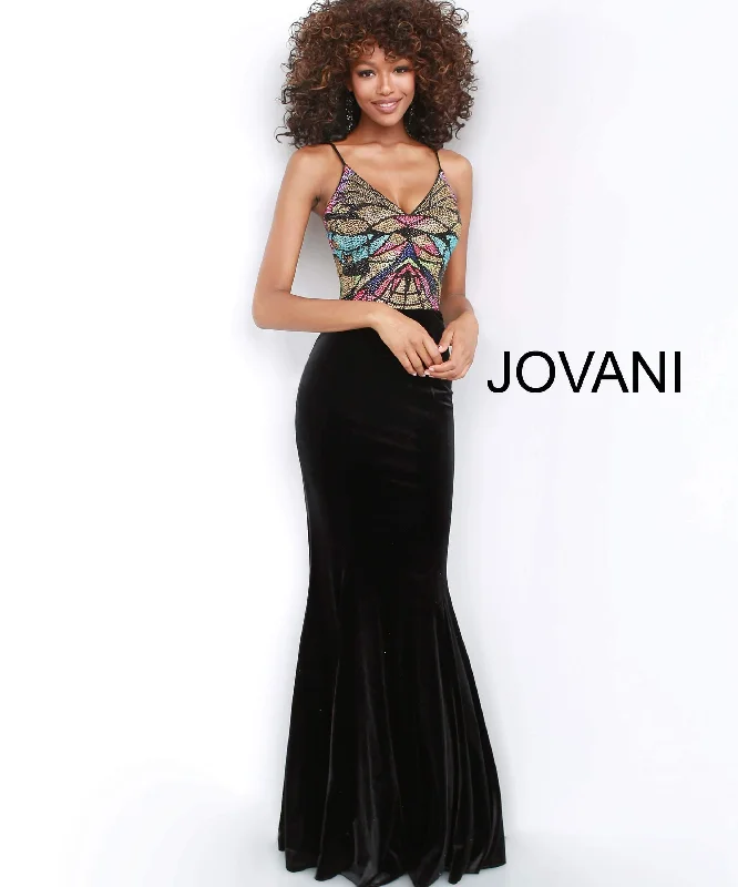 Bodycon dress with a high - low hem for a trendy look​Jovani 00290 Long Formal Prom Dress