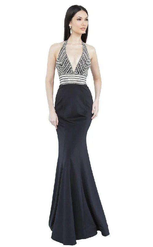 Bodycon dress with a wrap - around style​Jovani 2269 Long Formal Prom Dress