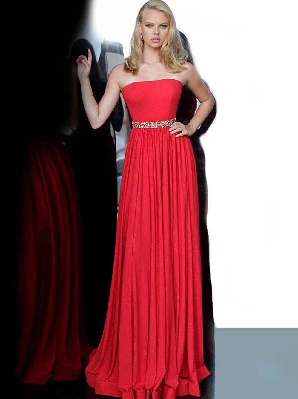 Bodycon dress with a lace - up front​Jovani 02379 Long Formal Dress Prom