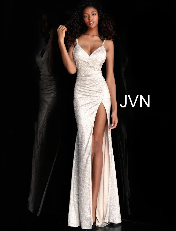 Bodycon dress with a flared skirt for a unique silhouette​Jovani 67102 Long Formal Prom Fitted Dress