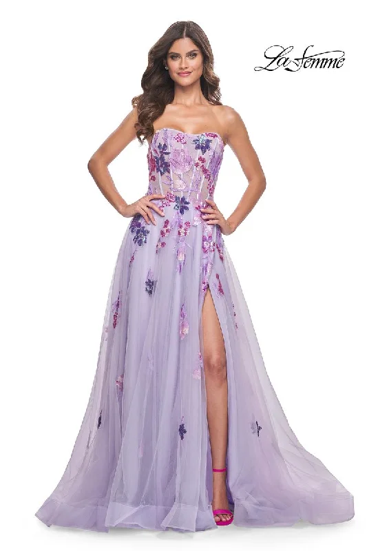 Cocktail party dresses in a classic little black dress style​La Femme Dress 32156
