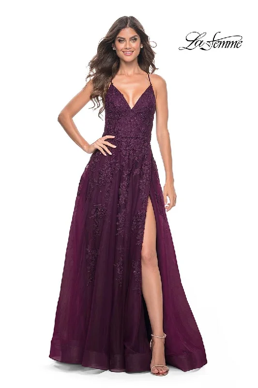 Tea - length party dresses for a sophisticated and versatile option​La Femme Dress 32303