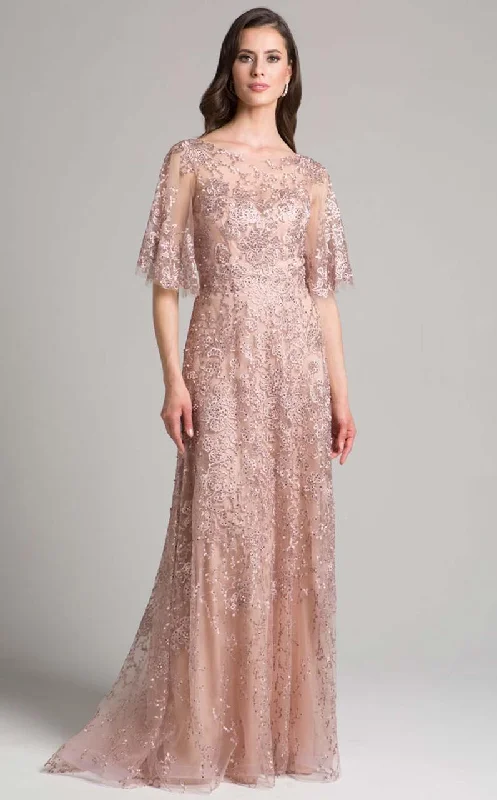 Wedding guest dresses with patchwork designs for a unique lookLara Dresses - 33277 Laced Illusion Bateau A-line Dress