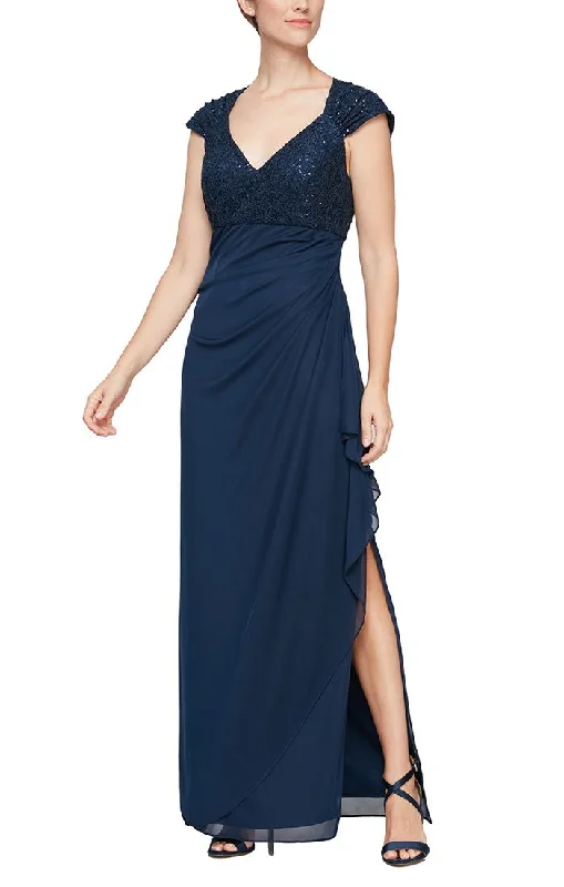 Cotton wedding guest dresses with smocked details for a casual weddingCap Sleeve Empire Waist Dress with Corded Lace Bodice Detail & Cascade Mesh Skirt Cotton wedding guest dresses with smocked details for a casual weddingCap Sleeve Empire Waist Dress with Corded Lace Bodice Detail & Cascade Mesh Skirt