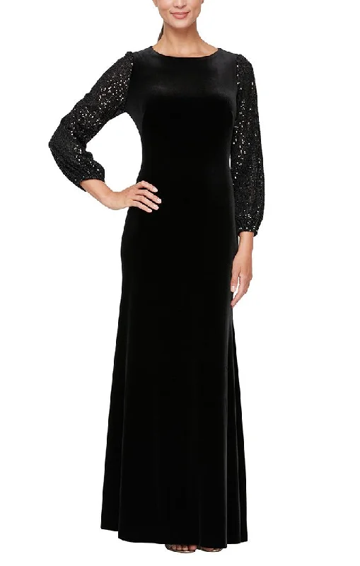 Wedding guest dresses with empire waists and tulle skirtsLong Fit and Flare Velvet Dress with Long Sequin Bubble Hem Sleeves Wedding guest dresses with empire waists and tulle skirtsLong Fit and Flare Velvet Dress with Long Sequin Bubble Hem Sleeves