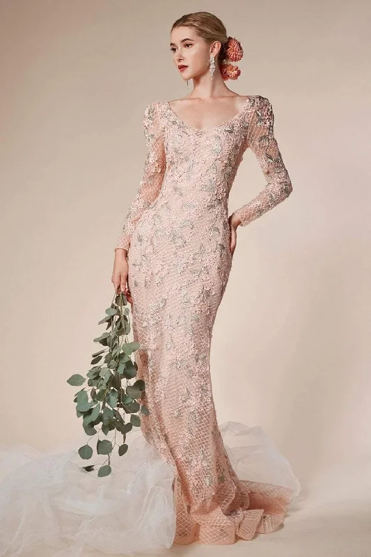 Maternity bodycon dress for expecting mothers​Andrea & Leo AL6475 Long Fitted Formal Dress