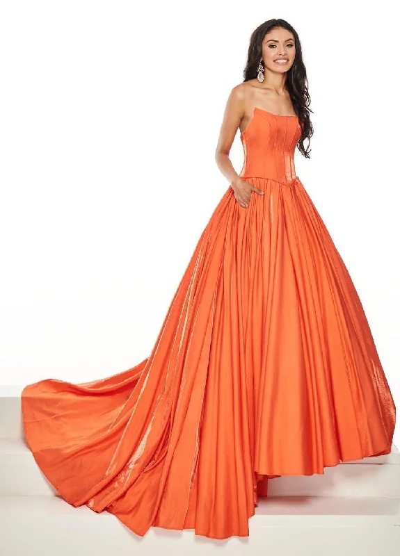 Backless bodycon dress for a bold statement​Rachel Allan Long Prom Dress Ball Gown