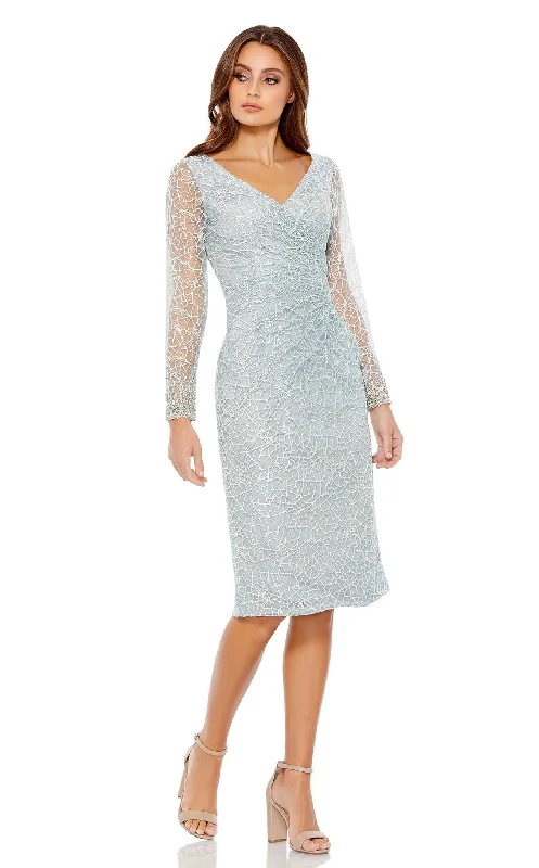 Short cocktail dresses in royal blue for a formal eventMac Duggal 12408 Dress