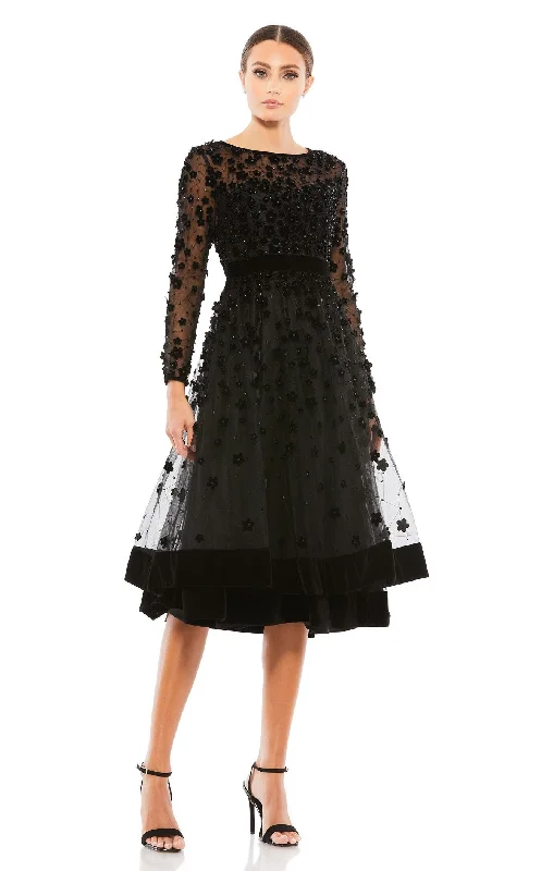 Little black cocktail dresses with lace detailingMac Duggal 67007 Dress