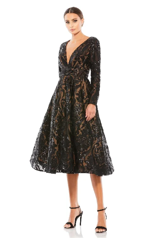 Cocktail dresses with a one - piece design and a statement bowMac Duggal 67529 Dress