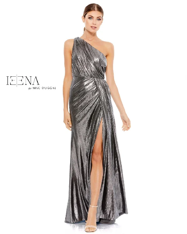 Bodycon dress with a mesh insert for a stylish edge​Mac Duggal 26537 Prom Long One Shoulder Dress